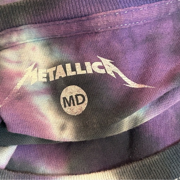 Metallica purple Nor Cal tie dye t-shirt size medium unisex - Picture 5 of 8
